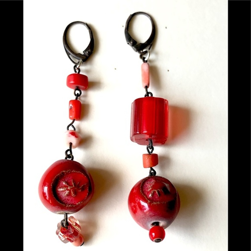Red Fun earrings